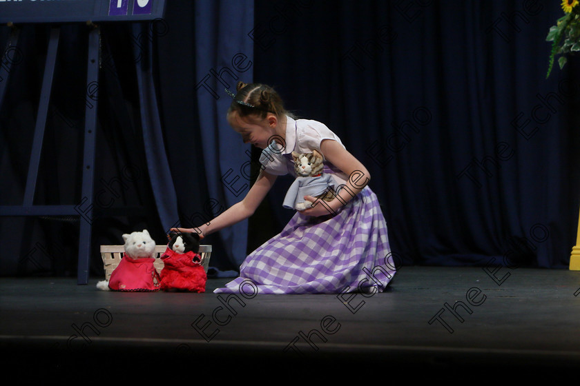 Feis20032018Tue31 
 29~32
Charlotte Herlihy from Ballinhassig giving a Silver Medal performance of The Tale of Tom Kitten by Beatrix Potter.
 Speech and Drama Class: 329: Dramatic Solo 8 Years and Under Feis Maiti 92nd Festival held in Fr. Mathew Hall. EEjob 20/03/2018 Picture: Gerard Bonus