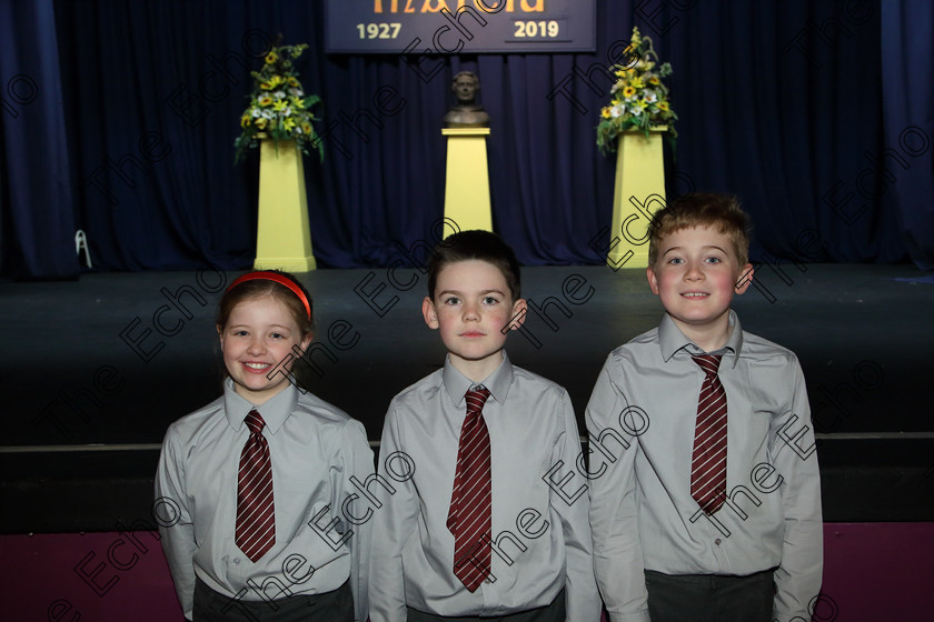 Feis03042019Wed03 
 3
Sarah OMahony, Liam OBrien and Adam OSullivan from Gaelscoil U Riordn Ballincollig.

Rinn: 533: Corn U Bhuachalla Cr-Reacaireacht 9 Bliana DAois N Faoina An Clog Padraig MacConcoille. (b) A Rogha Fin.

Feis Maiti 93rd Festival held in Fr. Mathew Hall. EEjob 03/04/2019. Picture: Gerard Bonus