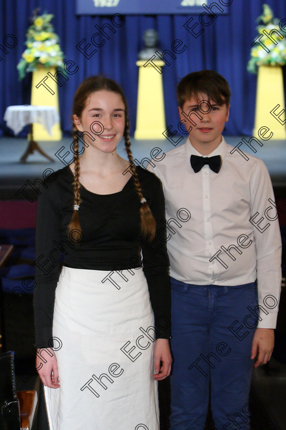 Feis19022018Mon49 
 49
Rebekah McKeown from Cobh performed Bernadette and Daragh Lynch from Bishopstown performed 26 Year old Bar Mitzvah Boy.
 Speech and Drama Class: 326: The James ODonovan Memorial Perpetual Cup
 Dramatic Solo 14 Years and Under Section 1 Feis Maiti 92nd Festival held in Fr. Mathew Hall. EEjob 19/02/2018 Picture: Gerard Bonus.