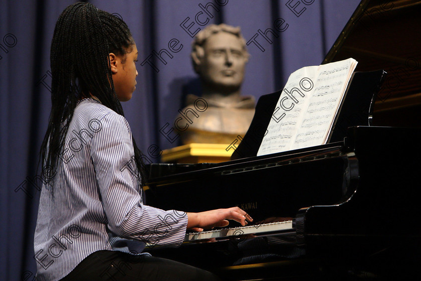 Feis31012018Wed03 
 3
Diamond Nzekwe from Knocknaheeny performing.
 Class: 164: Piano Solo 14 years and under. Feis Maiti 92nd Festival held in Fr. Matthew Hall. EEjob 31/01/2018 Picture: Gerard Bonus