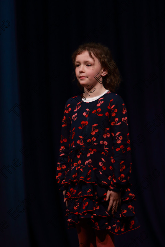 Feis30032019Sat30 
 30
Kate ODonovan from Bartlemy performing her third time at Feis.

Class: 368: Solo Verse Speaking Girls 7 Years and Under Section 4 Either: The Mermaid Theresa Heine or Night Ride Celia Warren.

Feis Maiti 93rd Festival held in Fr. Mathew Hall. EEjob 30/03/2019. Picture: Gerard Bonus