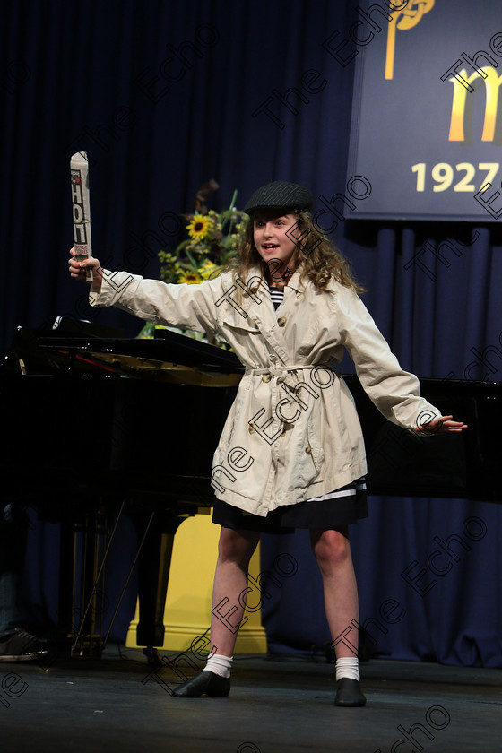 Feis07032018Wed06 
 6
Silver Meddallist section 3, Mia Jones from Douglas also giving a winning Overall performance of Let Me Entertain You from Gypsy beating out over 60 performers.
 Singing and School Choirs Class: 113: The Edna McBirney Memorial Perpetual Award Solo Action Song 12 Years and Under Section 3 Feis Maiti 92nd Festival held in Fr. Mathew Hall. EEjob 06/03/2018 Picture: Gerard Bonus.