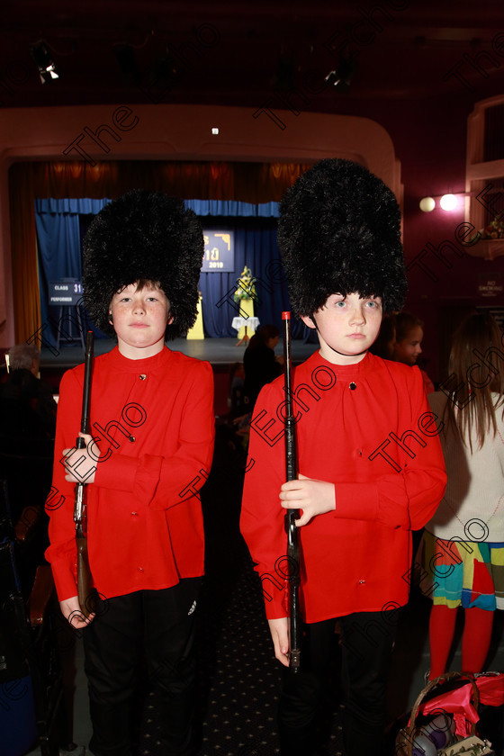 Feis21032019Thu24 
 24
David OConnell and David Cash from Rathcormac performed Buckingham Palace, Queens Guards

Class: 311: Dramatic Duo 12 Years and Under Section 1 A Dramatic Scene not exceeding 8minutes.

Feis Maiti 93rd Festival held in Fr. Mathew Hall. EEjob 21/03/2019. Picture: Gerard Bonus.