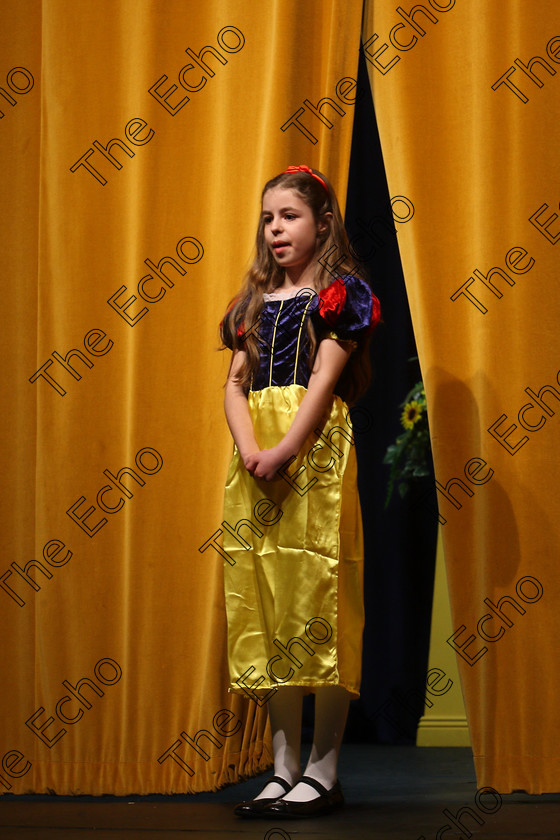 Feis20032018Tue23 
 23~24
Kate Hayes performing The Magic Mirror from Snow White.
 Speech and Drama Class: 329: Dramatic Solo 8 Years and Under Feis Maiti 92nd Festival held in Fr. Mathew Hall. EEjob 20/03/2018 Picture: Gerard Bonus