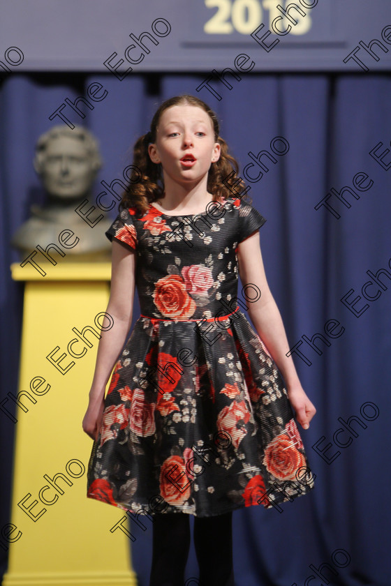 Feis25032018Sun14 
 14
Aoife OKeeffe performing.
 Speech and Drama Class: 365: Solo Verse Speaking Girls 10 Years and Under Section 5 Feis Maiti 92nd Festival held in Fr. Mathew Hall. EEjob 25/03/2018 Picture: Gerard Bonus