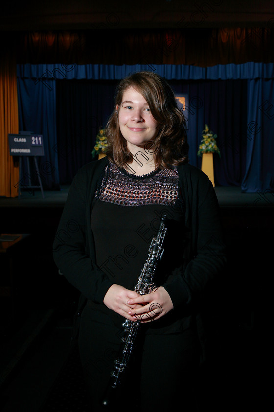 Feis07022018Wed44 
 44
Performer Emily Long performed on the Clarinet. 
 Instrumental Music Class: 211: The Crowley Perpetual Cup and Dulux Paints Bursary Bursary Value 100 Senior Woodwind Feis Maiti 92nd Festival held in Fr. Mathew Hall. EEjob 05/02/2018 Picture: Gerard Bonus.