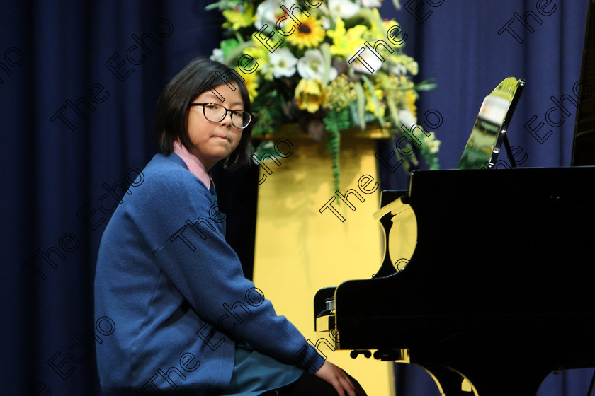 Feis29012018Mon01 
 1
Tian Yi Lu performing.
 EEjob 29/01/2018 
Feis Maiti 92nd Festival held in Fr. Matthew Hall 
Picture: Gerard Bonus

Class: 165: Piano Solo 12 years and Under