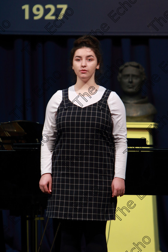 Feis04032019Mon03 
 3
Shannon Mulcahy singing.

Class: 53: Girls Solo Singing 13 Years and UnderSection 2John Rutter A Clare Benediction (Oxford University Press).

Feis Maiti 93rd Festival held in Fr. Mathew Hall. EEjob 04/03/2019. Picture: Gerard Bonus