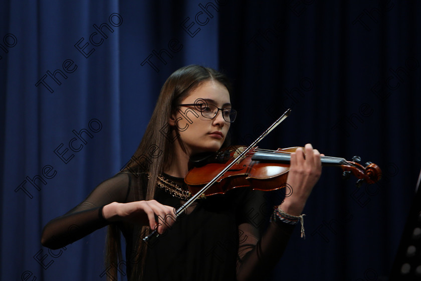 Feis31012018Wed27 
 27
Irina Riedewald from Blackrock performing Kabalevsky 1st movement Opus 48.

Instrumental Music; Class: 236 The Shanahan & Co. Perpetual Cup: Advance Violin, one movement from a Concerto; Feis Maiti 92nd Festival held in Fr. Matthew Hall. EEjob 31/01/2018. Picture: Gerard Bonus.