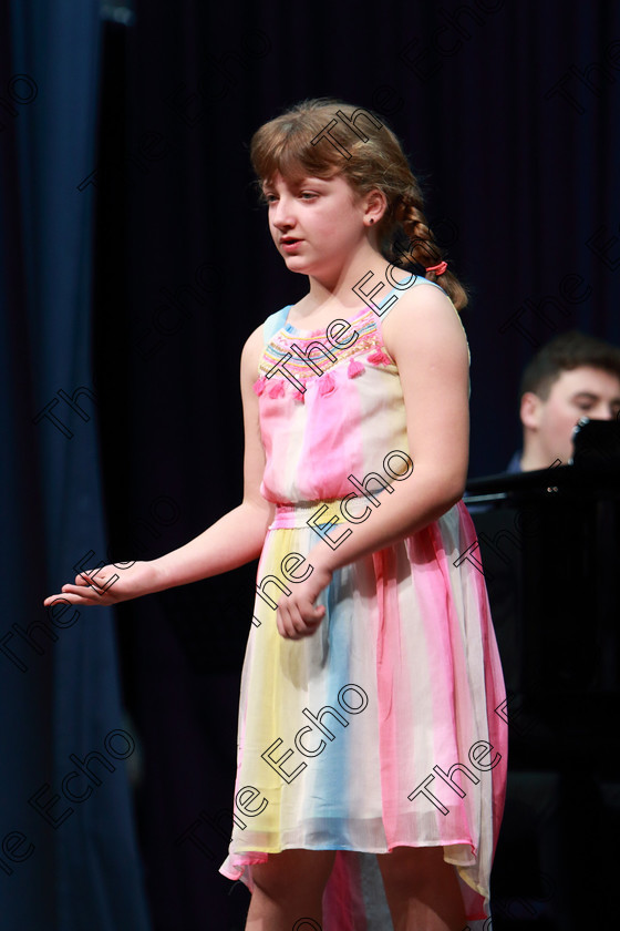 Feis26022019Tue43 
 43
Katelyn Daly performing Part of Your World from Little Mermaid.

Class: 114: The Henry OCallaghan Memorial Perpetual Cup Solo Action Song 10 Years and Under Section 1 An action song of own choice.

Feis Maiti 93rd Festival held in Fr. Mathew Hall. EEjob 26/02/2019. Picture: Gerard Bonus