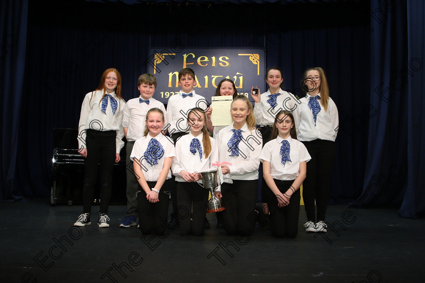 Feis23032018Fri19 
 15~18
Comhaltas U Mac Choille Midleton performing.
 Ceol agus Amhrnaocht Traidisinta Class: 551: Grupa Ceoil Corn Evening Echo 14 Bliana DAois N Faoina Feis Maiti 92nd Festival held in Fr. Mathew Hall. EEjob 23/03/2018 Picture: Gerard Bonus