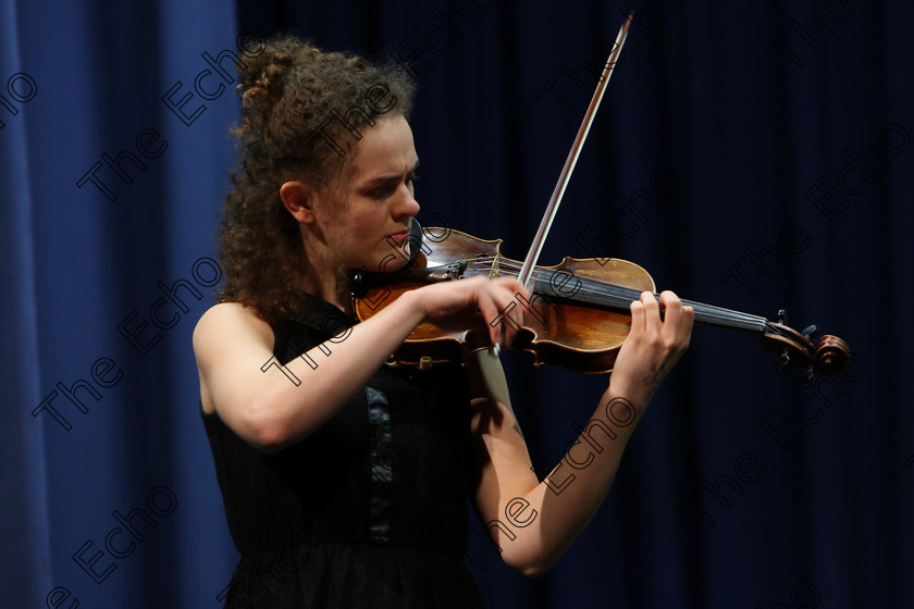 Feis31012018Wed31 
 31
Aislinn Donnelly from Lehenaghmore performing Bruch, Violin Concerto 3rd movement, G Minor.
 Instrumental Music; Class: 236 The Shanahan & Co. Perpetual Cup: Advance Violin, one movement from a Concerto; Feis Maiti 92nd Festival held in Fr. Matthew Hall. EEjob 31/01/2018. Picture: Gerard Bonus.