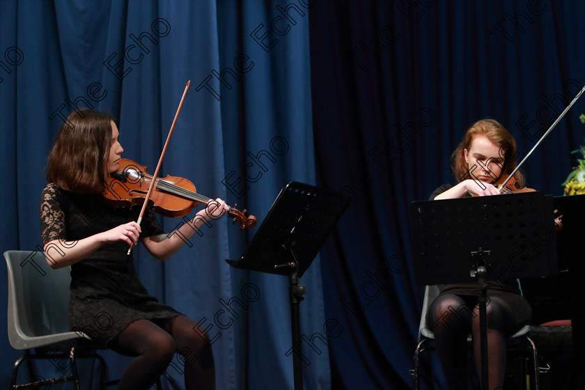 Feis10022019Sun31 
 31
The Mia Quartet: Lead Violin, Mia Casey and Second Violin Georgina McCarthy.

Class: 269: The Lane Perpetual Cup Chamber Music 18 Years and Under
Two Contrasting Pieces, not to exceed 12 minutes

Feis Maiti 93rd Festival held in Fr. Matthew Hall. EEjob 10/02/2019. Picture: Gerard Bonus