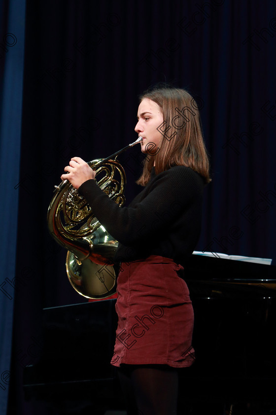 Feis13022019Wed29 
 29
Abigail Carey playing Romance on French Horn.

Class 203: The Billy McCarthy Memorial Perpetual Cup16 Years and Under Programme not to exceed 10 minutes.

Feis Maiti 93rd Festival held in Fr. Mathew Hall. EEjob 13/02/2019. Picture: Gerard Bonus