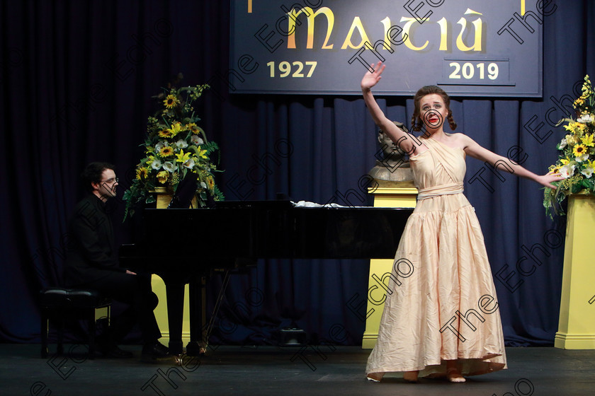 Feis28032019Thu19 
 18~21
Kate Tompkins and Chloe Flynn from Carrignavar and Bishopstown giving a fabulous Silver Medal and Trophy Winning performance of Anastasia and Tremaine the Ugly Step Sisters of Cinderella Accompanied by Tom Doyle.

Class: 336: The Trevor Ryan Perpetual Cup 5Musical Drama Duo18 Years and Under A duo dialogue and song not to exceed 10 minutes.

Feis Maiti 93rd Festival held in Fr. Mathew Hall. EEjob 28/03/2019. Picture: Gerard Bonus