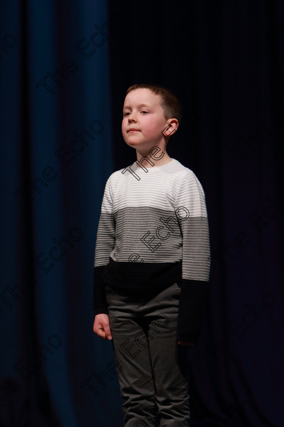 Feis30032019Sat62 
 62
Silver Medallist Rian Gleeson from Killarney.

Class: 383: Solo Verse Speaking Boys 6 Years and UnderSection 2 Either: Tarantula Clare Bevan or Bedtime Allan Ahlberg.

Feis Maiti 93rd Festival held in Fr. Mathew Hall. EEjob 30/03/2019. Picture: Gerard Bonus