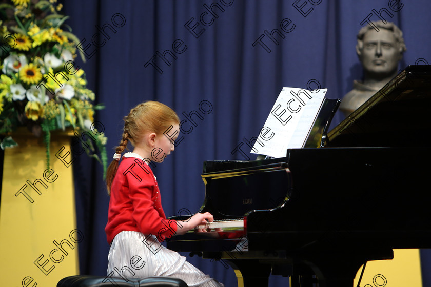 Feis02022018Fri20 
 20
Clodagh Hayes performing.
 Instrumental Music Class: 187: Piano Solo 9 Years and Under Confined Feis Maiti 92nd Festival held in Fr. Matthew Hall. EEjob 02/02/2018 Picture: Gerard Bonus.