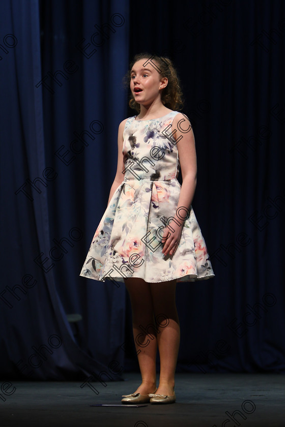 Feis22022018Thu05 
 5
Sarahjane Kennedy performing.
 Speech and Drama Classes: 363: Solo Verse Speaking Girls 12 Years and Under Section 1
Feis Maiti 92nd Festival held in Fr. Mathew Hall. EEjob 22/02/2018 Picture: Gerard Bonus.