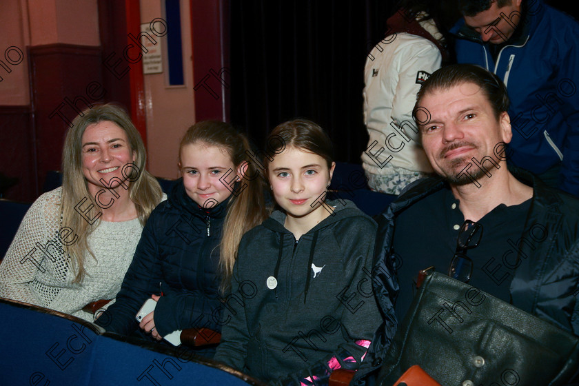 Feis03022018Sat07 
 7
Performer Nicole Bermingham from Bishopstown with her parents Caroline and Dave and sister Emily.
 Instrumental Music Class: 166: Piano Solo 10 Years and Under Feis Maiti 92nd Festival held in Fr. Matthew Hall. EEjob 02/02/2018 Picture: Gerard Bonus.