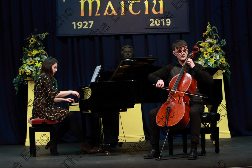 Feis0602109Wed37 
 37~38
Rob Murphy from Kilkenny playing Haydn Cello Concerto 1st movement orchestra provided by Ciara Moroney.

Class: 246: Violoncello Concerto One Movement from a Concerto.

Feis Maiti 93rd Festival held in Fr. Matthew Hall. EEjob 06/02/2019. Picture: Gerard Bonus