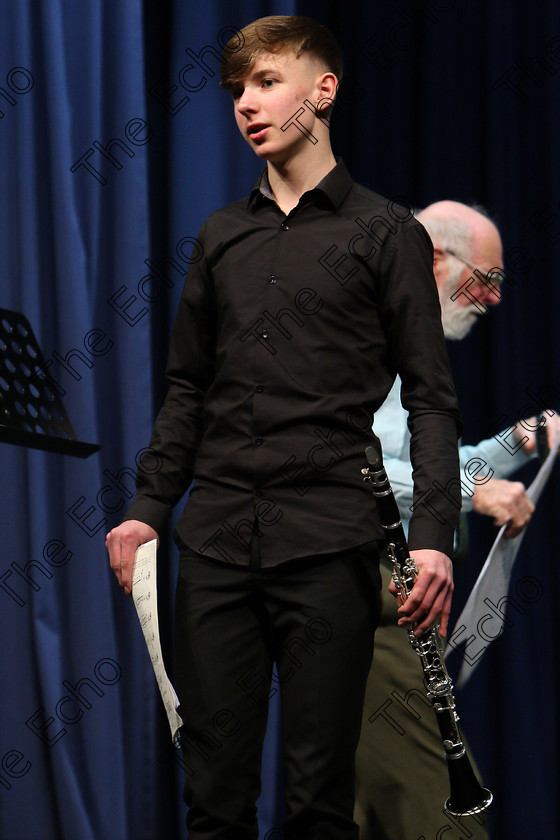 Feis09022018Fri32 
 32
James Gibson introducing his recital.
 Instrumental Music Class: 212: Woodwind Solo16 Years and Under Feis Maiti 92nd Festival held in Fr. Mathew Hall. EEjob 09/02/2018 Picture: Gerard Bonus.