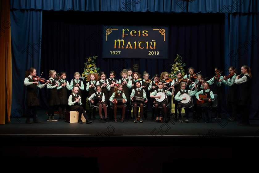 Feis12022019Tue34 
 33~38
St Catherines NS Bishopstown performing

Class: 284: The Father Mathew Street Perpetual Trophy Primary School Bands Mixed Instruments Two contrasting pieces.

Feis Maiti 93rd Festival held in Fr. Mathew Hall. EEjob 12/02/2019. Picture: Gerard Bonus