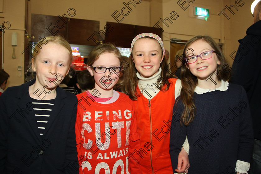 Feis22032018Thu08 
 8
Performers Sofra Doyle, Shauna Murphy, Katie Comiskey and Risn Connolly from Glanmire.
 Labhairt na Filocht agus Mreanna Drmaochta Class: 516: Bharslabhairt 9 Bliana DAois N Faoina Roinn 2 Feis Maiti 92nd Festival held in Fr. Mathew Hall. EEjob 22/03/2018 Picture: Gerard Bonus