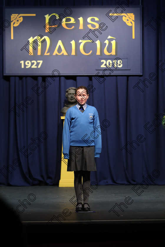 Feis12032018Mon10 
 10
ine Barrett reciting her poem.
 Speech and Drama Class: 365: Solo Verse Speaking Girls 10 Years and Under Section 4 Feis Maiti 92nd Festival held in Fr. Mathew Hall. EEjob 12/03/2018 Picture: Gerard Bonus