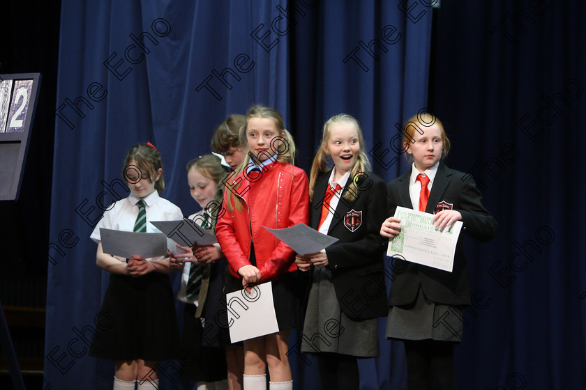 Feis24032018Sat67 
 67
Some of the Performers with their certificates.
 Speech and Drama Class: 312: Dramatic Duo 10 Years and Under Feis Maiti 92nd Festival held in Fr. Mathew Hall. EEjob 24/03/2018 Picture: Gerard Bonus