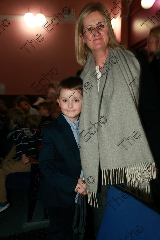 Feis11032018Sun75 
 75
Performer James Maguire from Blackrock with his mum Roz Walsh.
 Speech and Drama Class: 382: Solo Verse Speaking Boys 7 Years and Under Section 2 Feis Maiti 92nd Festival held in Fr. Mathew Hall. EEjob 10/03/2018 Picture: Gerard Bonus.