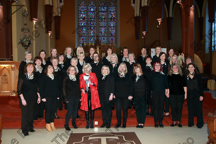 Feis04022018Sun81 
 81~82
Sonatina Music Winners of the The Wm. Egan Perpetual Cup with Music Director Pat Sheehan-Corbett.
Holy Trinity Capuchin Church Adult Choirs Class: 76: The Wm. Egan Perpetual Cup Adult Sacred Choral Group or Choir Feis Maiti 92nd Festival held in Fr. Mathew Hall. EEjob 04/02/2018 Picture: Gerard Bonus.