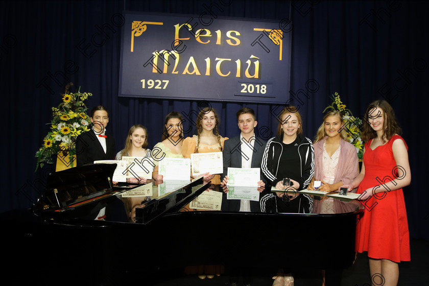 Feis26032018Mon77 
 77
Joint 3rd place Tessa Haughton-Lynch and Fiona Marian, Commended Niamh Dorney, 3rd place Karina Rest, Joint Bronze Medallists Shauna OLeary and Chloe Riordan and Silver Medallist Cliona Gallagher from Courtbrack, Fermoy, Killarney, Ballyvolane and Blackrock
 Speech and Drama Class: 111: The Edna McBirney Memorial Perpetual Cup Solo Action Song 16 Years and Under Section 1 An action song of own choice Feis Maiti 92nd Festival held in Fr. Mathew Hall. EEjob 26/03/2018 Picture: Gerard Bonus