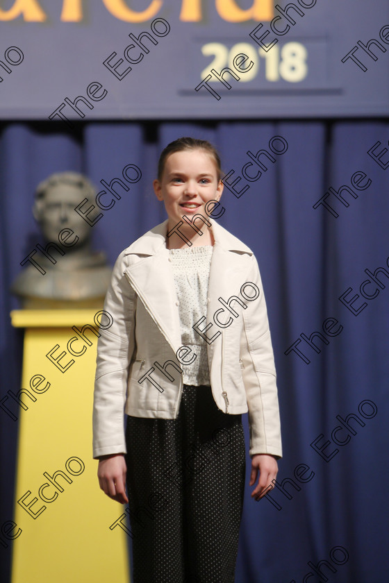 Feis25032018Sun17 
 17
Commended Rachel Lee reciting poems.
 Speech and Drama Class: 365: Solo Verse Speaking Girls 10 Years and Under Section 5 Feis Maiti 92nd Festival held in Fr. Mathew Hall. EEjob 25/03/2018 Picture: Gerard Bonus