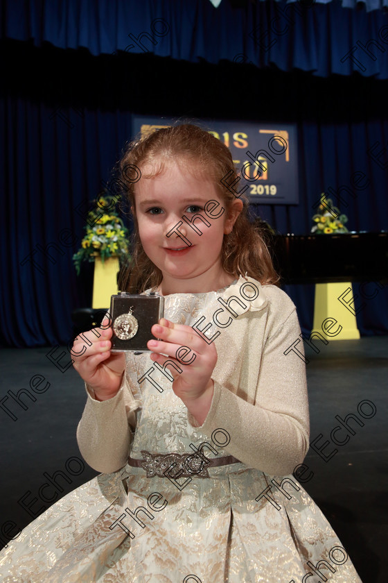 Feis26022019Tue18 
 18
Silver Medallist Emily Lynch from Glanmire.

Class: 56: 7 Years and Under arr. Herbert Hughes Little Boats (Boosey and Hawkes 20th Century Collection).

Feis Maiti 93rd Festival held in Fr. Mathew Hall. EEjob 26/02/2019. Picture: Gerard Bonus