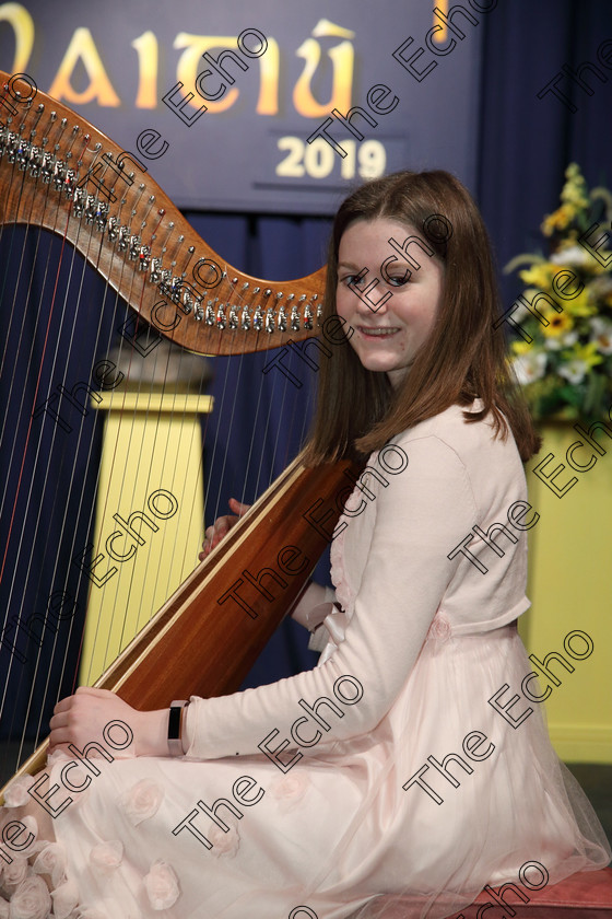 Feis05042019Fri23 
 21~23
Performer Muirne Griffin from Ballincollig.

Class: 593: Irish Harp The Josephine Patricia Smith Memorial Perpetual Cup

Feis Maiti 93rd Festival held in Fr. Mathew Hall. EEjob 05/04/2019. Picture: Gerard Bonus