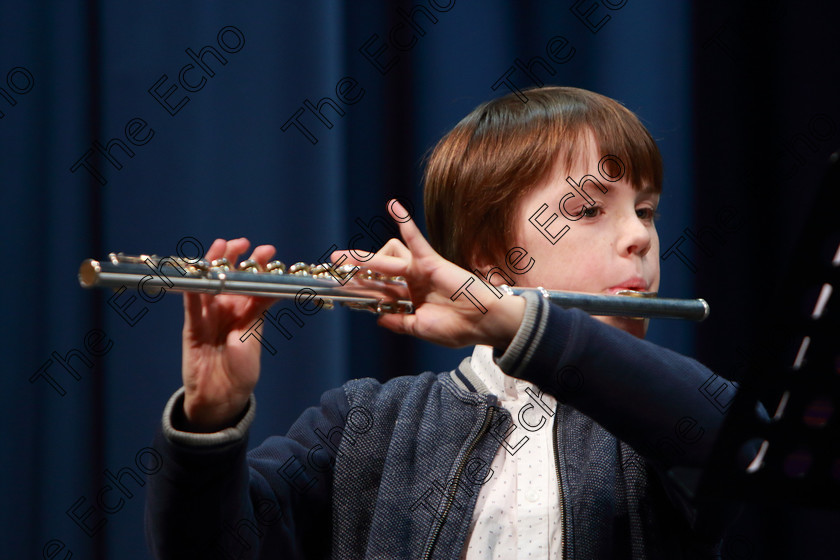 Feis11022019Mon03 
 2~3
Des Murphy playing Come Sing Together as part of his Programme.

Class: 215: Woodwind Solo 10 Years and Under Programme not to exceed 4 minutes.

Feis Maiti 93rd Festival held in Fr. Matthew Hall. EEjob 11/02/2019. Picture: Gerard Bonus