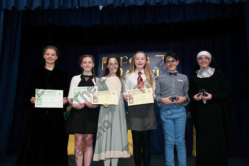 Feis20022018Tue44 
 44
Commenced Emily Cronin from Ovens and Leah Murphy from Whitechurch; Joint 3rd place Aoibhe ODwyer from Carrigrohane and Katelyn Buckley from Fermoy; Bronze Medallist Chulainn Lyons from Bishopstown and Silver Medallist Caoimhe Russell from Douglas.
 Speech and Drama Class: 327: The Hartland Memorial Perpetual Trophy Dramatic Solo Section 2 12 Yearsand Under Feis Maiti 92nd Festival held in Fr. Mathew Hall. EEjob 20/02/2018 Picture: Gerard Bonus.