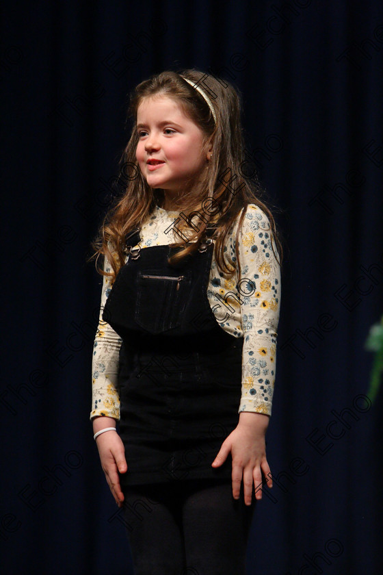 Feis24022018Sat43 
 43
Georgia Piggott performing.
 Speech and Drama Class: 369: Solo Verse Speaking Girls 6 Years and Under Section 3 Feis Maiti 92nd Festival held in Fr. Mathew Hall. EEjob 24/02/2018 Picture: Gerard Bonus.