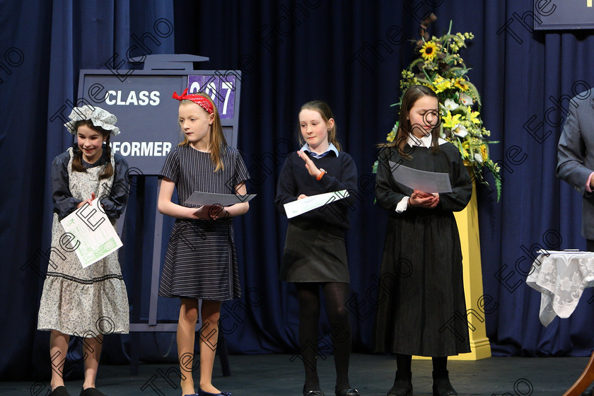 Feis19022018Mon36 
 36
Performers Clodagh Barrett, Laura Buckley, Beth Ryan and Dominique Desmond after receiving their Certificates.
 Speech and Drama Class: 327: The Hartland Memorial Perpetual Trophy Dramatic Solo 12YearsandUnder Section 1 Feis Maiti 92nd Festival held in Fr. Mathew Hall. EEjob 19/02/2018 Picture: Gerard Bonus.