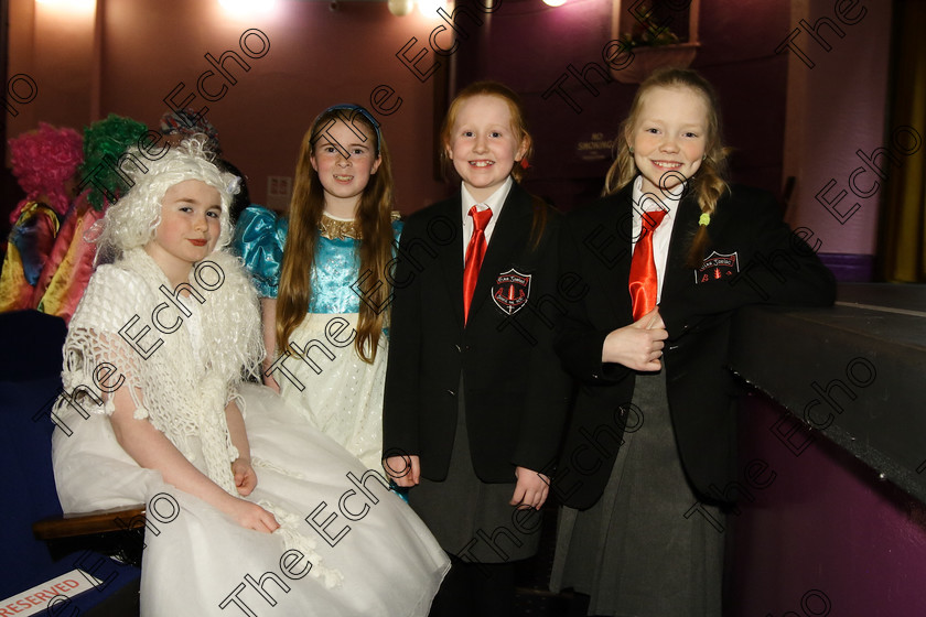 Feis24032018Sat78 
 78
Aisling Kelleher and Sinead ONeill performed Alice in Wonderland and Through The Looking Glass with Joan Keohane and Lia Galvin performed Goggle Eyes.
 Speech and Drama Class: 312: Dramatic Duo 10 Years and Under Feis Maiti 92nd Festival held in Fr. Mathew Hall. EEjob 24/03/2018 Picture: Gerard Bonus