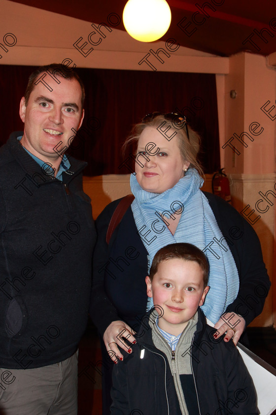 Feis03042019Wed55 
 55
Performer Rian Gleeson from Killarney with his parents Paula and Michel.

Rinn: 517: Corn Helen Bharslabhairt 7 Bliana DAois N Faoina Roinn 2

Feis Maiti 93rd Festival held in Fr. Mathew Hall. EEjob 03/04/2019. Picture: Gerard Bonus