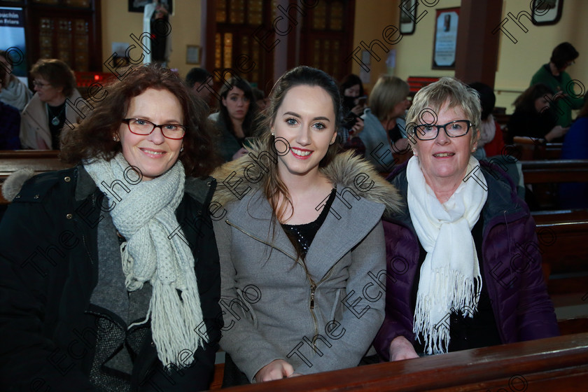 Feis0302109Sun05 
 5
Sally Cashman, Niamh Fitzgibbon and Trish Dunlea members of The Voices Killeagh.

Class: 76: The Wm. Egan Perpetual Cup Adult Sacred Choral Group or Choir Two settings of Sacred Words.

Feis Maiti 93rd Festival held in Fr. Matthew Hall. EEjob 03/02/2019. Picture: Gerard Bonus.