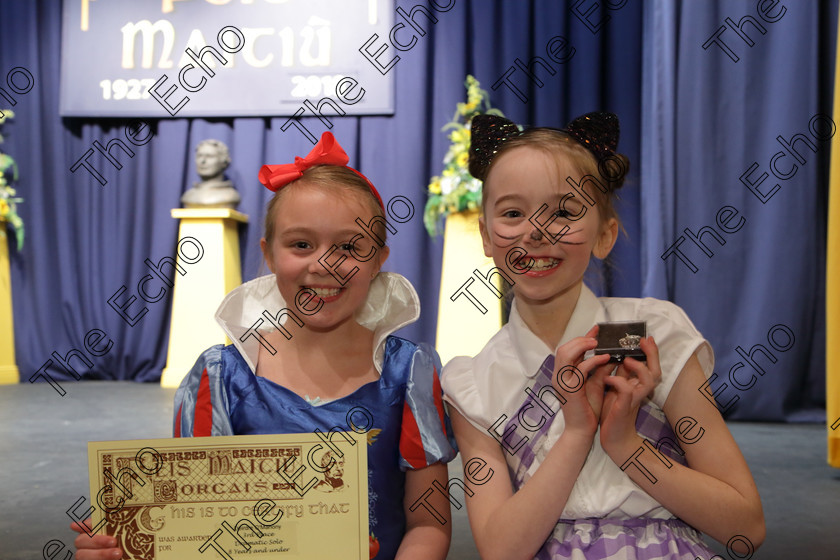 Feis20032018Tue37 
 37
3rd place went to Deirdre OMahony from Ballincollig for her performance of The Magic Mirror from Snow White and Silver Medallist Charlotte Herlihy from Ballinhassig for her performance of The Tale of Tom Kitten by Beatrix Potter.
 Speech and Drama Class: 329: Dramatic Solo 8 Years and Under Feis Maiti 92nd Festival held in Fr. Mathew Hall. EEjob 20/03/2018 Picture: Gerard Bonus