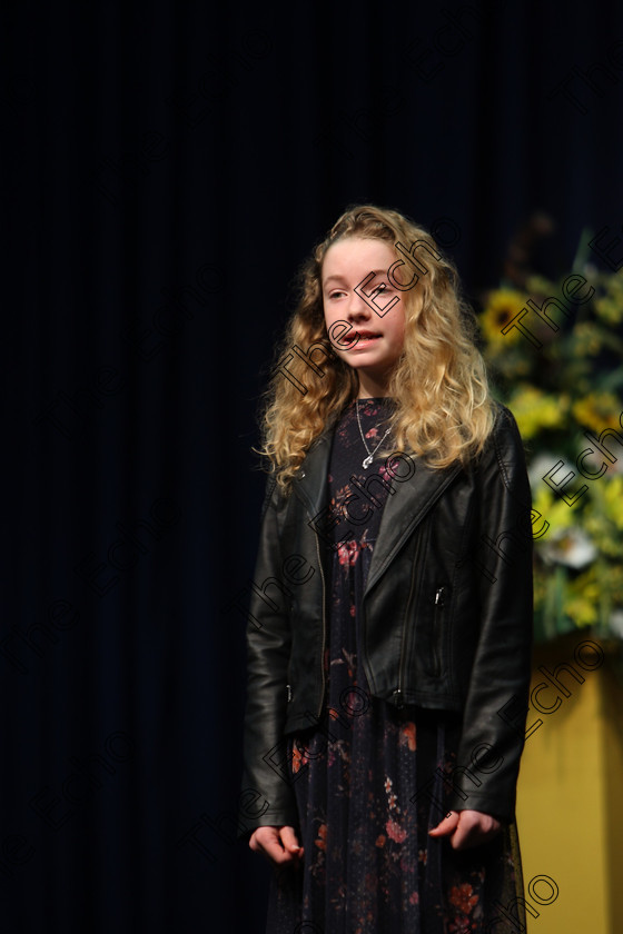 Feis20022018Tue12 
 12
Clara Cahill performing.
 Speech and Drama Class: 364: Girls 11 Years and Under Section 1 Feis Maiti 92nd Festival held in Fr. Mathew Hall. EEjob 20/02/2018 Picture: Gerard Bonus.