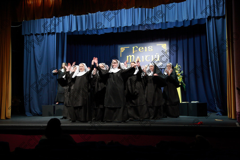 Feis03032019Sun34 
 27~37
Brightlights Studios presenting a Melody from Sister Act.

Class: 101: The Hall Perpetual Cup Group Actions Song 14 Years and Over Programme not to exceed 8 minutes.

Feis Maiti 93rd Festival held in Fr. Mathew Hall. EEjob 03/03/2019. Picture: Gerard Bonus