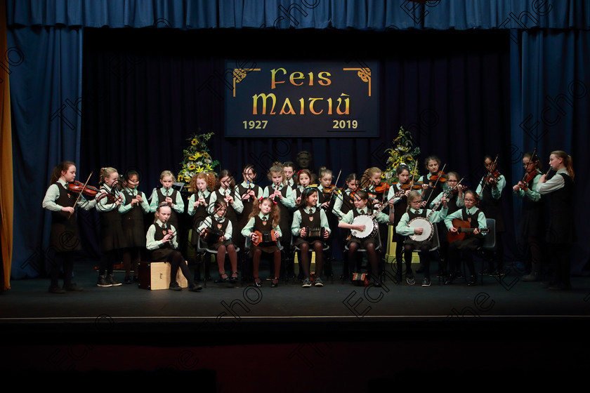 Feis12022019Tue35 
 33~38
St Catherines NS Bishopstown performing

Class: 284: The Father Mathew Street Perpetual Trophy Primary School Bands Mixed Instruments Two contrasting pieces.

Feis Maiti 93rd Festival held in Fr. Mathew Hall. EEjob 12/02/2019. Picture: Gerard Bonus