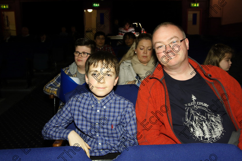 Feis25032018Sun78 
 78
Cillian Lucey from Mallow with his dad Brien.
 Speech and Drama Class: 377: Solo Verse Speaking Boys 12 Years and Under Feis Maiti 92nd Festival held in Fr. Mathew Hall. EEjob 25/03/2018 Picture: Gerard Bonus