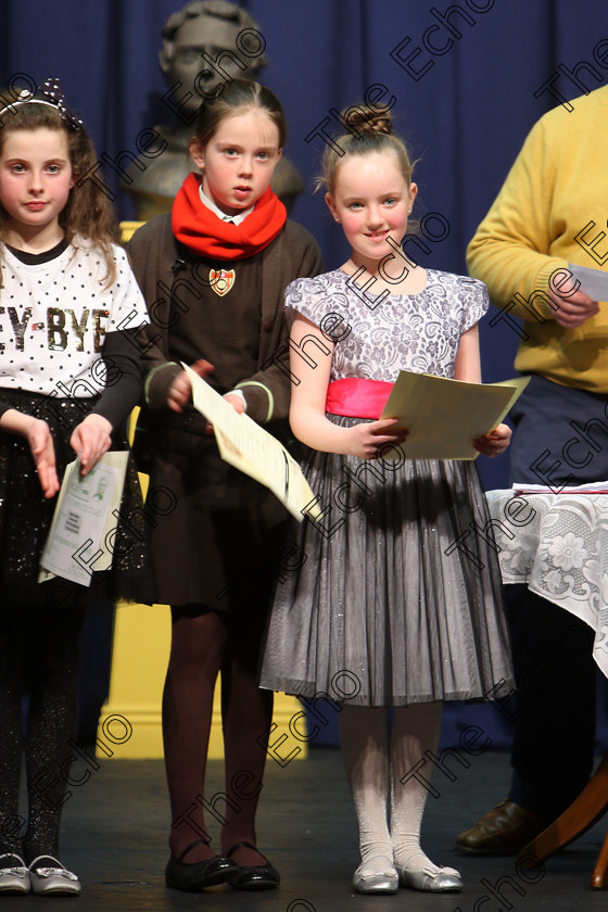 Feis12032018Mon44 
 44
Tara Goulding 3rd Place with Ciara OConnor from Whitechurch also on a 3rd Place.
 Speech and Drama Class: 365: Solo Verse Speaking Girls 10 Years and Under Section 4 Feis Maiti 92nd Festival held in Fr. Mathew Hall. EEjob 12/03/2018 Picture: Gerard Bonus