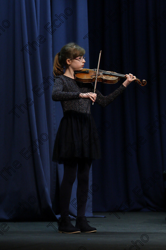 Feis09022018Fri07 
 7
Meabhdh N Cathasaigh performing.
 Instrumental Music Class: 232: The Houlihan Memorial Perpetual Cup 
String Repertoire 14 Years and Under Feis Maiti 92nd Festival held in Fr. Mathew Hall. EEjob 09/02/2018 Picture: Gerard Bonus.