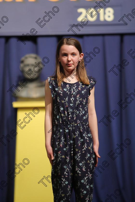 Feis25032018Sun20 
 20
Olivia Lynch reciting poem. Speech and Drama Class: 365: Solo Verse Speaking Girls 10 Years and Under Section 5 Feis Maiti 92nd Festival held in Fr. Mathew Hall. EEjob 25/03/2018 Picture: Gerard Bonus